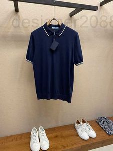 Polos Polos Designer Limited do 80-nici 3-pasmowy Ultra Fine Silk Long Staple Bawełniany dzianin z krótkim rękawem wiosną i latem roku 94LU