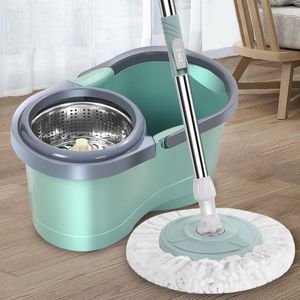 Mops Rodanny Automatic Spin Mop Hand Free Household Wooden Floor Cleaning Microfiber Pads Floor Mop with Bucket Magic Mop 230718
