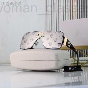 Солнцезащитные очки дизайнер 23AA дизайнер Versage Vercace Sunglass Mens Womens Vintage Metal Metal Metr и Women's Head Print Print Print