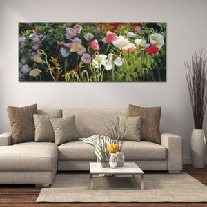 Flowers Wall Art on Canvas Mordens Blush Icelands Handcrafted Contemporary Painting for Entryway