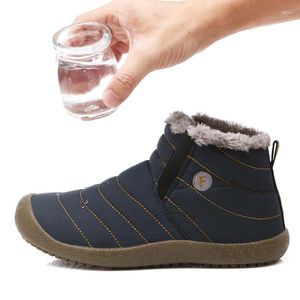 Boots Waterproof Snow Boot Men Women Large Size Cotton Shoe Winter Plus Velvet Warm Outdoor Northeast Flat Ankle