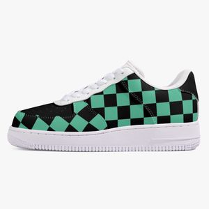 Scarpe fai-da-te scarpe firmate scarpe da corsa da uomo una per uomo donna piattaforma sneakers casual Classic White Black green graffiti verde scarpe da ginnastica sport all'aria aperta 36-48 10011