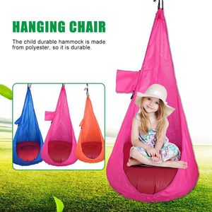 Swings Jumpers Bouncers Swing Pod Child Home Hammock Stol Kids Swing Pod Single Person Utomhus inomhus hela säsongen hängande säte Solid Supplies 230718