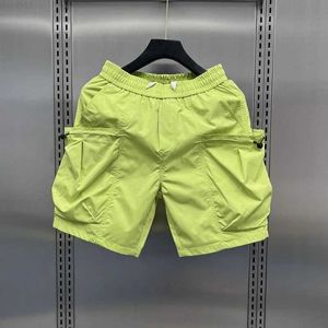 Men's Shorts Men's Clothing Summer Candy-Colored Baggy Shorts Cargo Pants American Fancy Pants Pink Beach Pants All-match Pockets Short Homme L230719