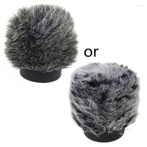 Microphones Outdoor Fur Windshield Microphone Cover Muff Windscreen Filter For Rode Go II Reduce Wind Dropship