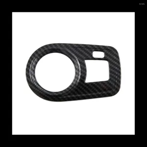Steering Wheel Covers For MG 4 MG4 EV Mulan 2023 Car Headlight Switch Cover Trim Sticker Decoration Interior Accessories ABS Carbon Fiber