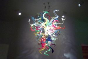 New Arrival Modern Chandelier Lights Artistic Hand Blown Glass Pendant Lamp Luxury Hanging Indoor Decor