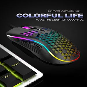 Rato para jogos com fio USB RGB original 4800DPI 6 botões LED óptico profissional mouse gamercomputador mouse para PCLaptop Games Mic Chri223q