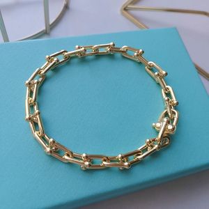 Pulseiras de aço inoxidável em forma de U em forma de T com cristal para mulheres joias genuínas da moda ouro rosa prata ouro conjunto de pulseiras de amor carta de presente jewlry
