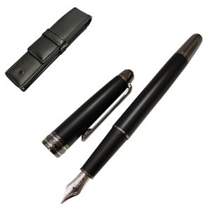 YAMALANG 163 Fountain pen Reliefs Matte black Fountain pens Gift with Leather bag Perfect for Men and Women214c