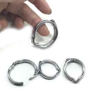 Korekta napletka pierścienie kutasa dla męskiego penisa Czas trwały seksowne zabawki metalowe hardy intymne Pierścień na 225f