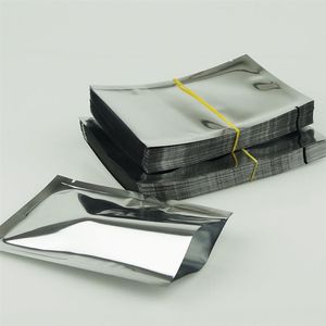 18x26 cm płaskie torebki 100pcs partia srebrne aluminium Mylar Plastic