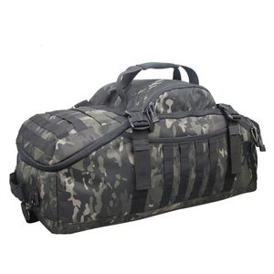 Duffelväskor 40L 60L 80L Sport Travel Bag Molle Militär taktisk ryggsäck Gym Fitness Bag stora duffelväskor för campingjaktfiske 230718