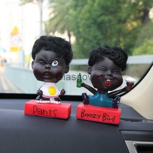 Decorações de interiores Enfeite de carro Bonito Shake Head Baby Doll Linda Decoração Automotive Interior Dashboard Bobble Head Toy Expression Dolls Kid Gift x0718