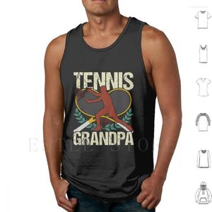 Mens Tank Tops Tennis Grandpa Player 팬 애호가 선물 조끼 민소매 할아버지