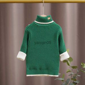 Pullover Sweaters For Boys Winter Clothes Girls Pumpkin Decoration Fashion New Children Turtleneck Thick Warm Soft Kids Knitting Costom HKD230719