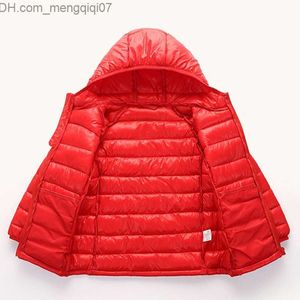 Down Coat Girls 'Baby Down Jacket 2021 Cold Light Warmed Winter and Autumn Cotton Jacket dragkedja Barnkläder Z230720