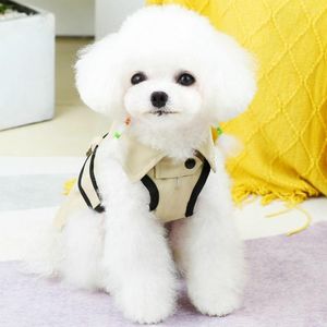 Dog Apparel Pet Dress Beautiful With Towing Ring Washable Skirt Spring Accessories