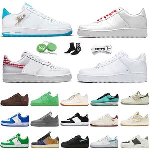 Airforce Designer Shoes Women Men Barok Brown Gingham Raiders Black White West Indies University Gold Brooklyn Green Virgil Ablohs Szkielet Sports Sneakers