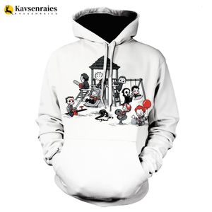 Męskie bluzy bluzy Michael Myers 3d Print Horror Halloween Kills Streetwear Swearshirts Harajuku Casual Cool Hoodie 230718