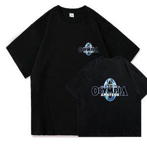 Men's T-Shirts Brand OLYMPIA Mens Gyms 100% Cotton High Quality Short Sleeve T Shirt Men Hip Hop O-neck Basic Y2K T-shirts Male Tops Clothing 230719