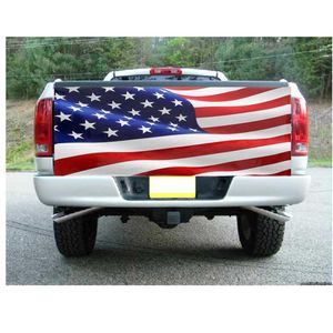 Wave Flag Truck Tailgate Wrap Vinyl Graphic Decal Sticker 65 75 x 25 275m