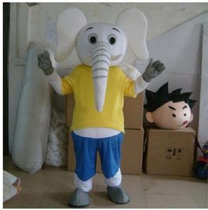 Vendita di fabbrica di sconto che fa pubblicità al costume della mascotte dell'elefante Prestazioni Carnevale Formato adulto