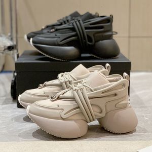 Läder c7641 klänning äkta plattform sneakers kvinnor casual chunky sneaker 6cm ökar designern tjocka sule pappor 230718