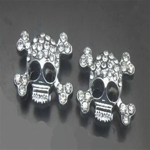 Ganze 100 Stück Lot 10 mm Strasssteine Totenkopf Dia-Charm passend für 10 mm DIY Haustierhalsband Lederarmband283z