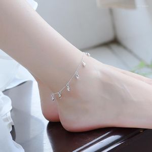 Anklets Fashion 925 Sterling Silver for Girl Party Accessories Trendy Rose Armband Women Jewelry Gift