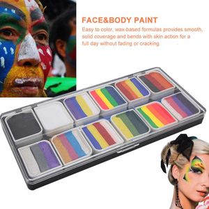 Farba ciała na bazie farby farba do twarzy malowanie sztuki malarstwo piękno makijaż lakier Pigmment dla dzieci Halloween impreza gra fan fan makijaż 230718