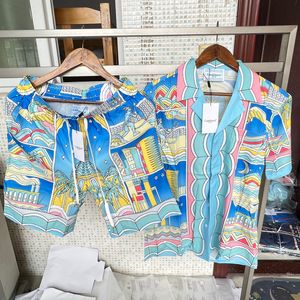 Мужские повседневные рубашки Casablanca Beach Outdoor Summer Fashion Clothing поставляется в один день 230718