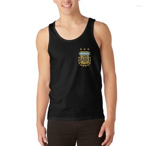 Men's Tank Tops ARGENTINA NATIONAL TEAM-3 STARS-SOCCER Top Man Gym Clothes Vest For Boy