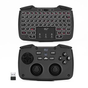 Rii RK707 three-in-one multi-function 2 4GHz wireless keyboard portable game handle 62-key rechargeable keyboard and mouse combina3140