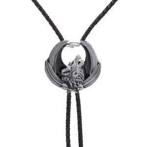 Bolo binder nya djurvolgskjorta läder rep bolo tie western cowboy bolo tie hkd230720