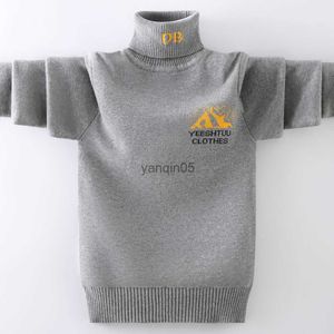 Pullover winter Boys Sweater Keep warm Boys clothing Cotton clothing children's Sweater Turtleneck pullover Sweater Kids clothes HKD230719