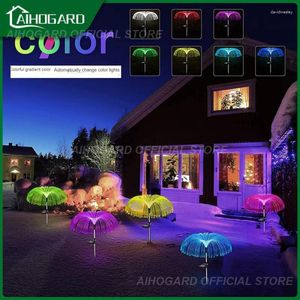 Outdoor Landscape Pathway Light 7 Colors/warm Lights Waterproof Garden Buildings Lighting Fairy Solar Decoration