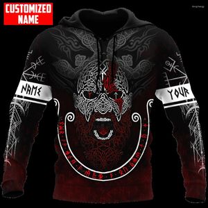 Herrtröjor Norse Mythology Viking Symbols 3D Printed Men/Women Gothic Streetwear Outfit Hiphop Hoody Sweatshirts Men's Tops KJ189