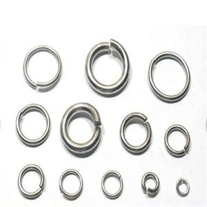 More pick Size Strong DIY jewelry finding & Components Stainless steel Jump Ring & split ring fit Necklace223h