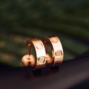 Orecchini a bottone di design per le donne amano gli orecchini gioielli di moda temperamento vintage color oro orecchino classico regalo di fidanzate