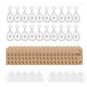 Anahtarlıklar 20pcs/set melek kanadı anahtarlık kartlar iplik çantaları