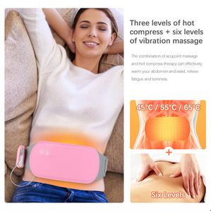 Cinto de emagrecimento multifuncional feminino cinto de febre menstrual aquecimento inteligente alívio da dor na cintura cãibras vibração massageador abdominal cuidado da cintura abdominal