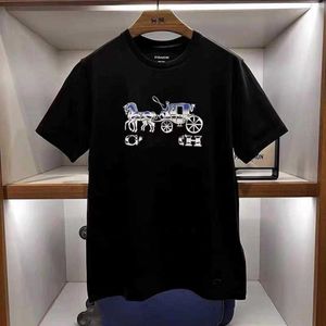 T-shirt moda da uomo Coach Style Cardamom con collezione di lusso a maniche corte coach nera da uomo nuova
