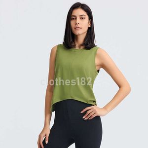 Damen-T-Shirt mit breitem Schultergurt, ärmellos, schnell trocknender Yoga-Anzug für den Alltag, eng anliegender, lässiger Badminton-Beauty-Rücken, schlankes, atmungsaktives Basis-Designer-Top dt074