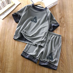 Kids' Basketball Suit Summer Boys' Short-sleeved Shorts Tracksuit Boneless Two-piece Quick-drying Suit