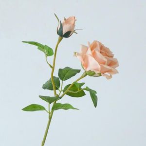 Dekorative Blumen Wiederverwendbare künstliche Blume Langlebige gefälschte realistische Kunstzweige Nicht verwelkende Rose