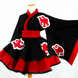 Neues Akatsuki weibliches Lolita-Kimono-Kleid Cosplay-Kostüm nach Maß249K