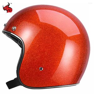 Caschi da motociclista Certificazione di sicurezza 3C Faccia aperta Retro per motociclette Capacete sicuro Attrezzatura Casco locomotiva