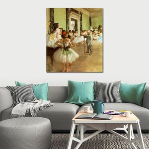 Canvas Art Dancing Class 1871 Edgar Degas Tancerz Portrety Ręcznie malowane grafiki olejowe Nowoczesne dekoracje biurowe