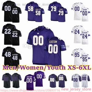 2023-24 Custom XS-6XL NCAA Washington Huskies Football Jersey 2 Kyler Gordon 9 Michael Penix Jr.